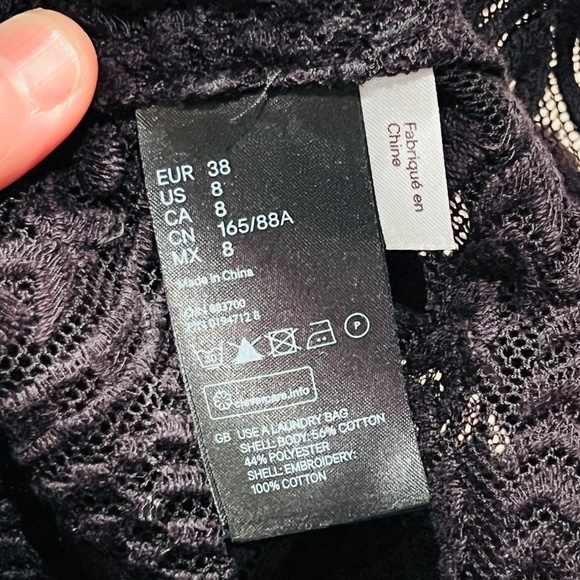 Isabel Marant Pour H&M - Elegant Black Lace Top, Size 8, Good Condition! - Picture 5 of 8